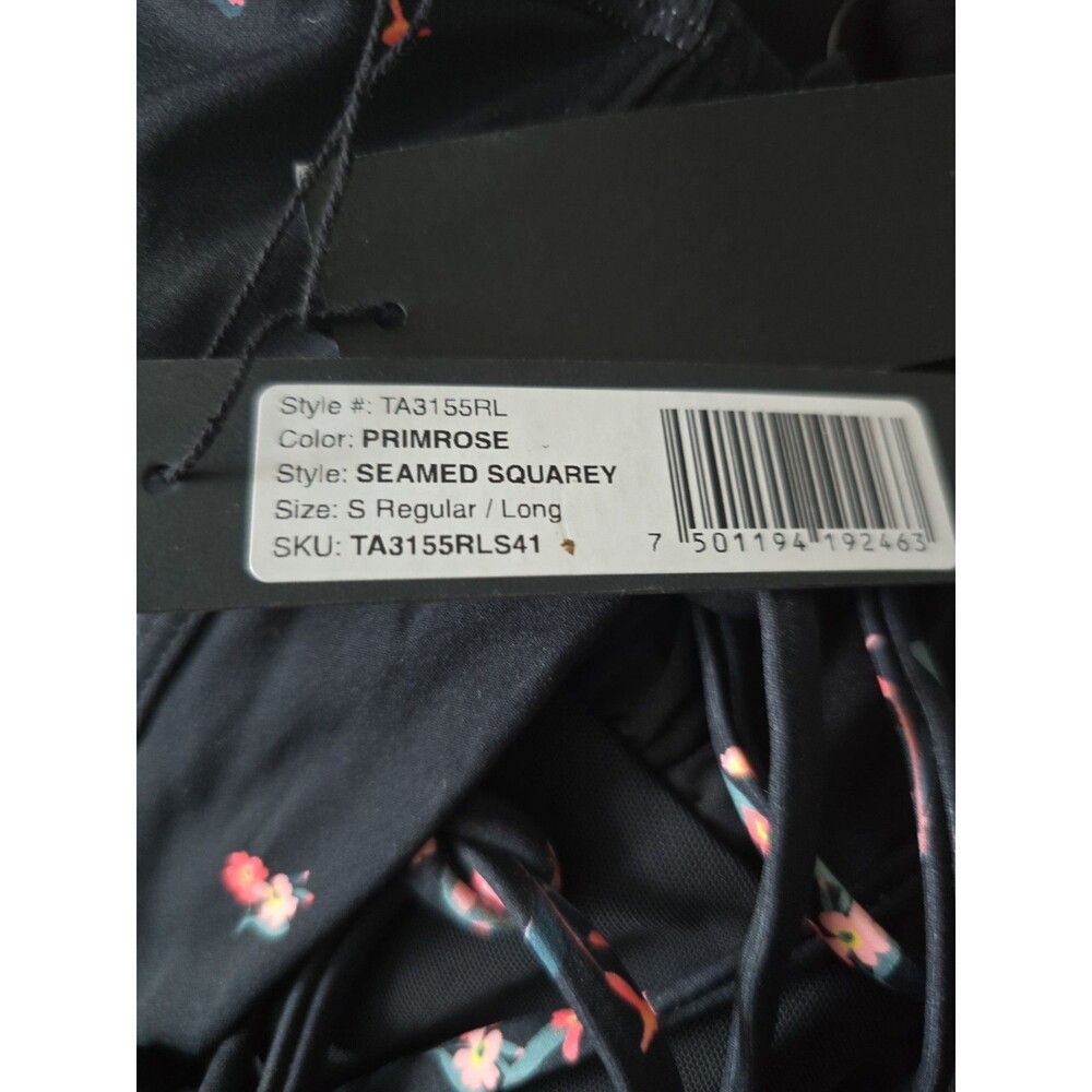TA3 Seamed Squarey Primrose Floral 1 Piece Swim Women Corset Sz S Reg Torso New - Picture 4 of 6